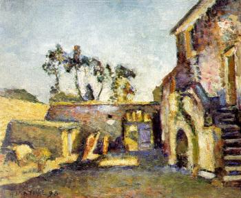 Henri Emile Benoit Matisse : the courtyard of the mill